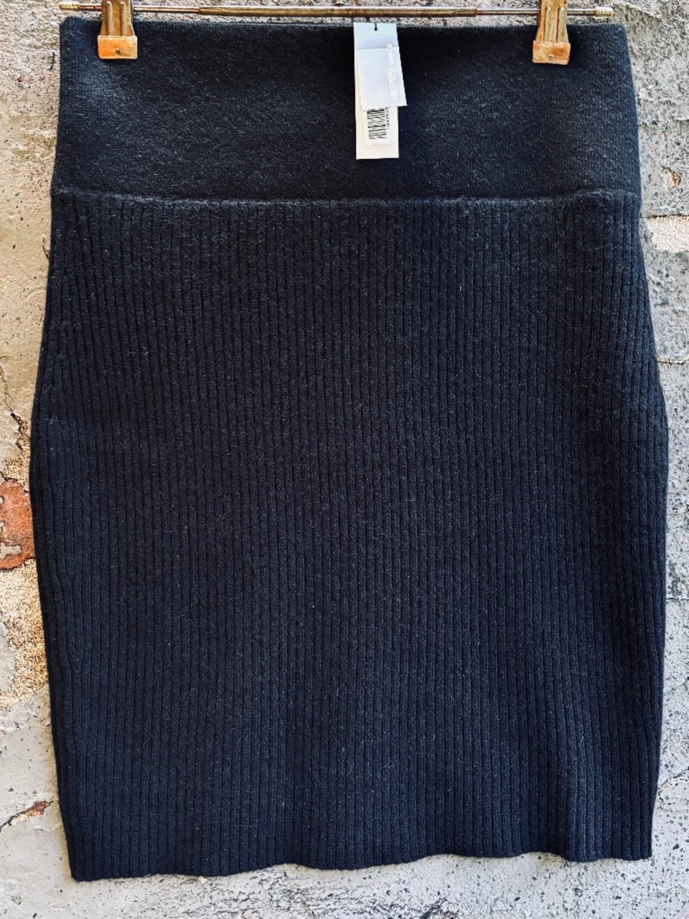 James Perse Cashmere Rib Mini Skirt